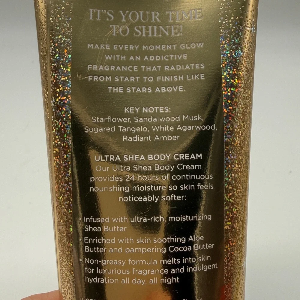 Bath & Body Works In The Stars Body Cream 8 oz Gold Ultra Shea Moisture